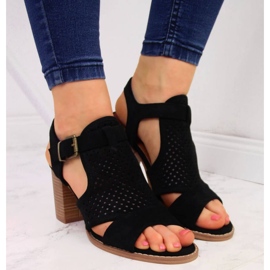 Sandalias eVento con tacón alto W EVE272A negro 3