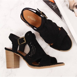 Sandalias eVento con tacón alto W EVE272A negro 5