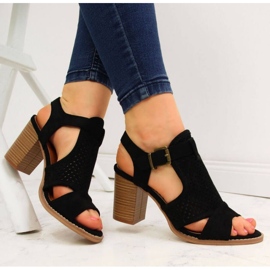 Sandalias eVento con tacón alto W EVE272A negro 6