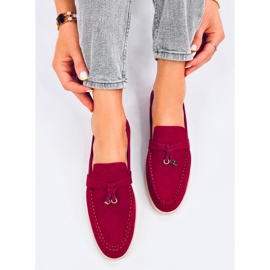 Mocasines Mujer Eunice Vino rojo 4