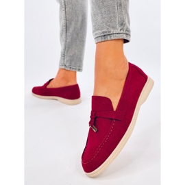 Mocasines Mujer Eunice Vino rojo 3