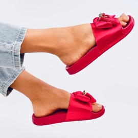 Pantuflas mujer Camelia Roja rojo 3