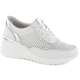 Zapatos cuña S.Barski W LR725 OLI254A blanco 1
