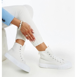 Zapatillas altas Vinka blancas blanco 2