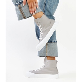 Zapatillas altas grises de Vinka 3