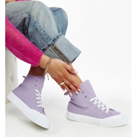 Zapatillas altas Vinka moradas violeta 1