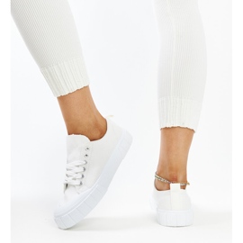 Zapatillas de tela blanca de Eduard blanco 3