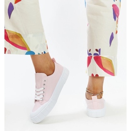 Zapatillas de tela rosa de Eduard rosado 4