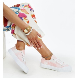 Deportivas Jerina de tejido rosa 1