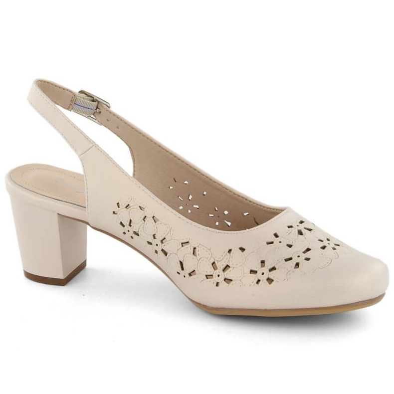Sandalias caladas Sergio Leone W SK436B beige perla 1