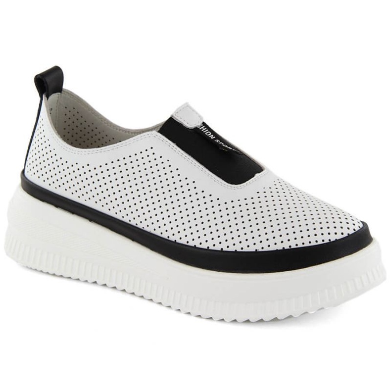 Artiker W HBH67 Zapatos de piel blanco 1