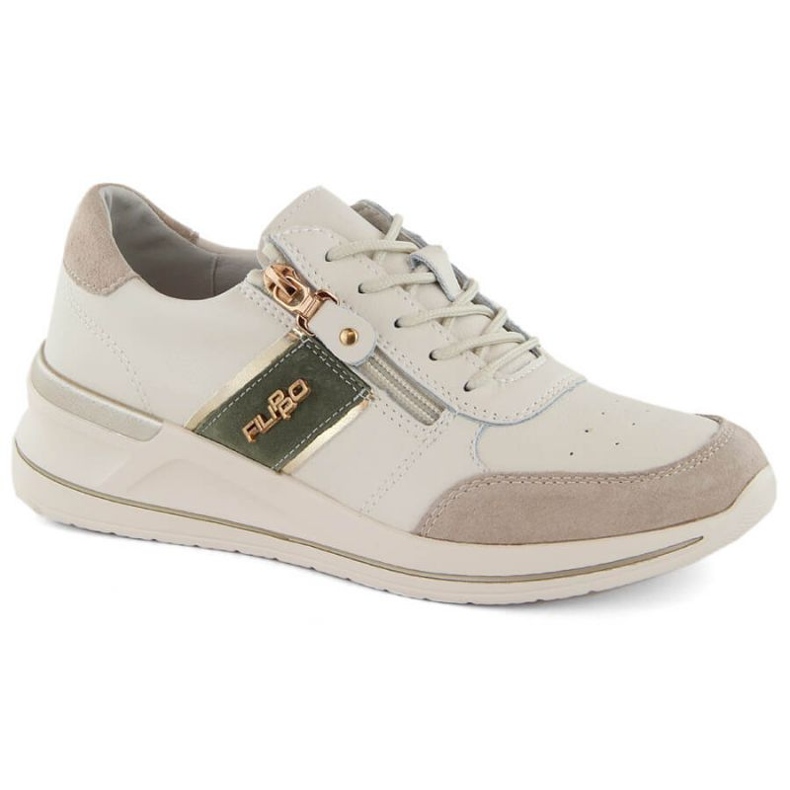 Deportivas Filippo W PAW522A piel beige 1