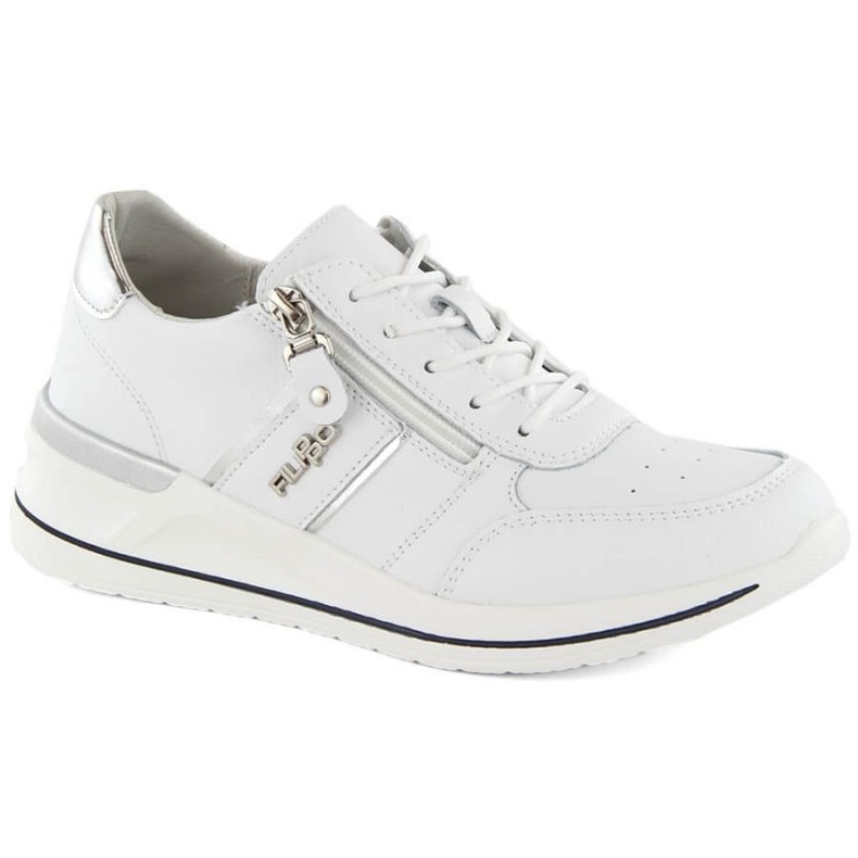 Deportivas Filippo W PAW522B de piel blanco 1