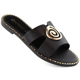 Potocki W WOL234A chanclas tacón bajo negro 1