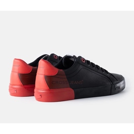Deportivas Cross Jeans de hombre negras y rojas negro 2