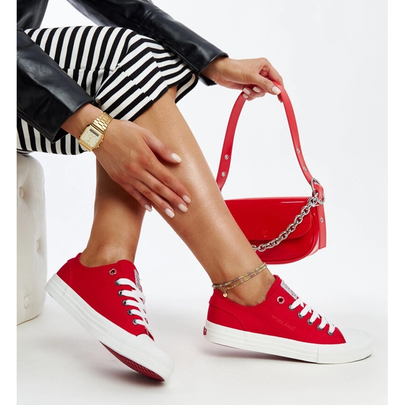 Deportivas Cross Jeans de mujer rojas rojo 1 Deportivas Cross Jeans de mujer rojas rojo 1