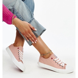 Deportivas Cross Jeans de mujer rosa 1