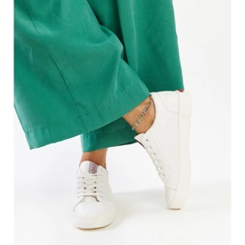 Deportivas Cross Jeans de mujer en ecopiel blancas blanco 2