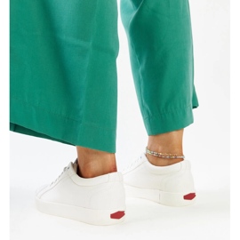 Deportivas Cross Jeans de mujer en ecopiel blancas blanco 3