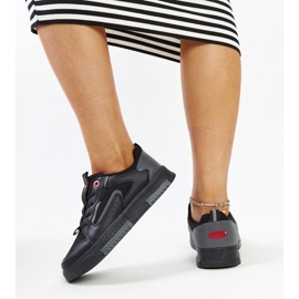 Deportivas Cross Jeans de mujer en negro y gris 4