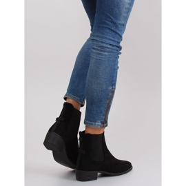 Botines Slender Chelsea con lazo M270 negro 5