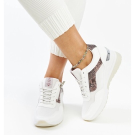 Deportivas cuña de mujer blancas de Cross Jeans blanco 2