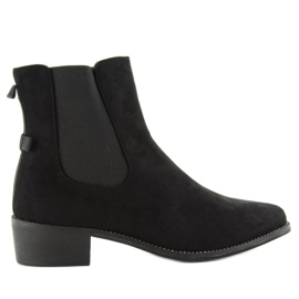 Botines Slender Chelsea con lazo M270 negro 3
