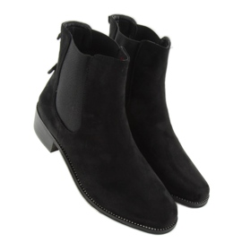 Botines Slender Chelsea con lazo M270 negro 4