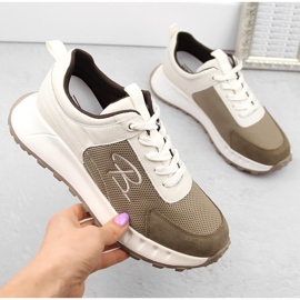 Deportivas mujer piel beige Artiker 54C1468 4