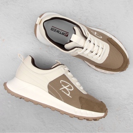 Deportivas mujer piel beige Artiker 54C1468 6