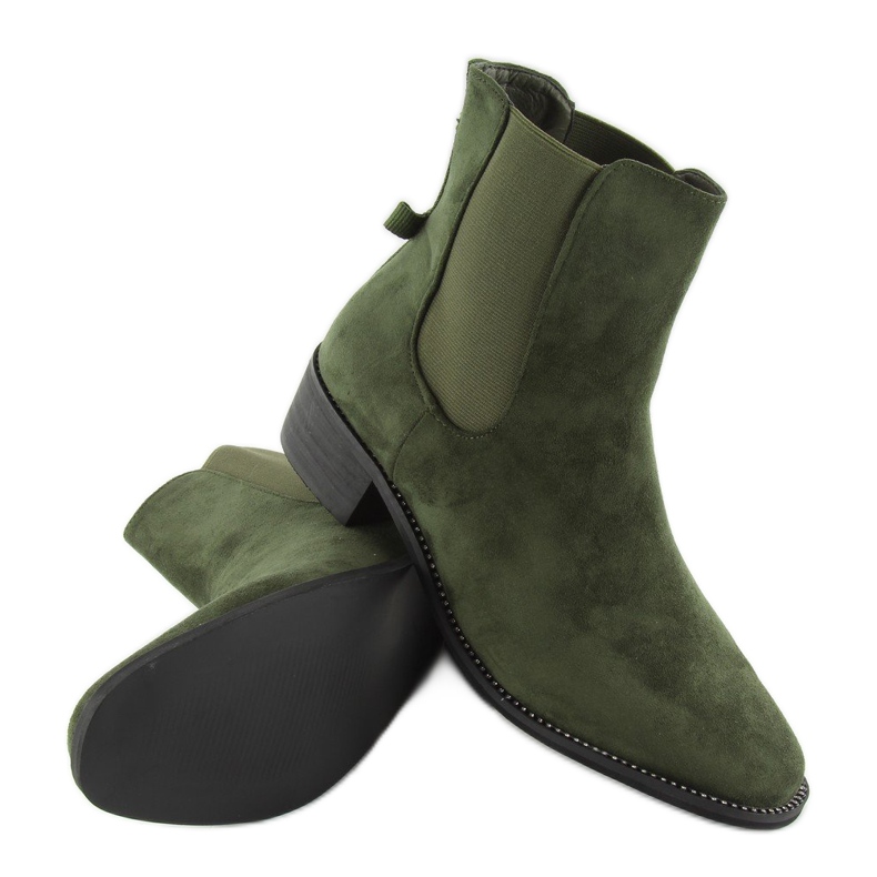 Botas Slender Jodhpur con lazo verde M270 1 Botas Slender Jodhpur con lazo verde M270 1
