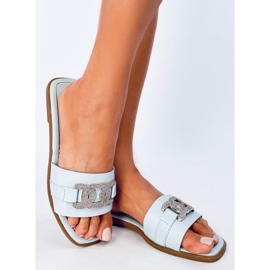 Seastar Chanclas Mille Blue con circonitas cúbicas azul 2