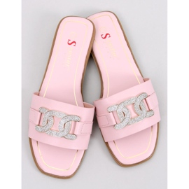 Chanclas Mille Pink con circonitas cúbicas rosado 1