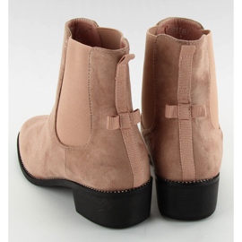 Botas Chelsea finas con lazo rosa M270 rosado 6