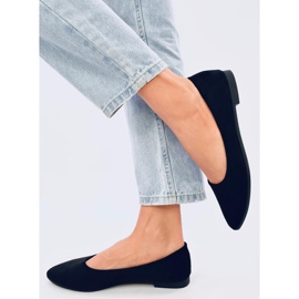 Bailarinas con inserto de cuero Keys Black negro 1