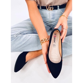 Bailarinas con inserto de cuero Keys Black negro 4
