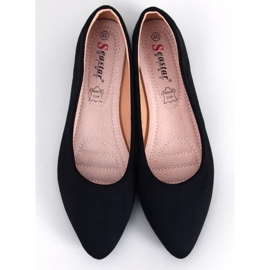 Bailarinas con inserto de cuero Keys Black negro 5