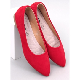 Bailarina Keys plantilla piel roja rojo 4