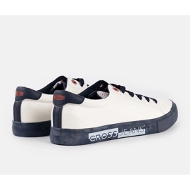 Deportivas Cross Jeans de hombre blancas y azul marino blanco 2