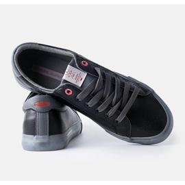 Deportivas Cross Jeans de hombre en negro y gris 1