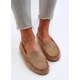 Mocasines Mujer Ante Ranica Beige Oscuro 10