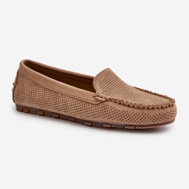 Mocasines Mujer Ante Ranica Beige Oscuro 3