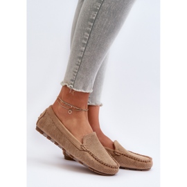 Mocasines Mujer Ante Ranica Beige Oscuro 4