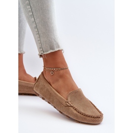 Mocasines Mujer Ante Ranica Beige Oscuro 7