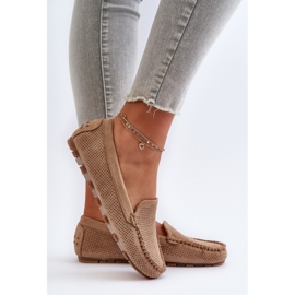 Mocasines Mujer Ante Ranica Beige Oscuro 8