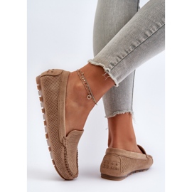 Mocasines Mujer Ante Ranica Beige Oscuro 9