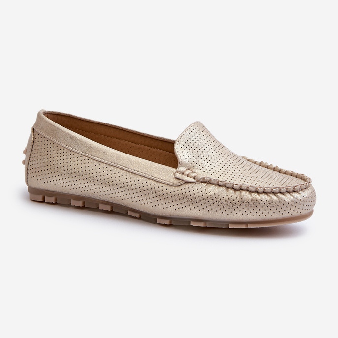 Mocasines de mujer Złote Ranica dorado 1