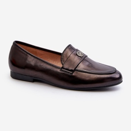 Mocasines de mujer con tacón plano Negro Sylvaine 2