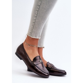 Mocasines de mujer con tacón plano Negro Sylvaine 3