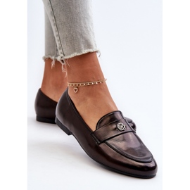 Mocasines de mujer con tacón plano Negro Sylvaine 6